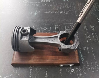 Wooden Stand Piston Pen Holder