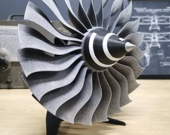 ジェットエンジン、ターボファンブレード、装飾、飛行機のモーター