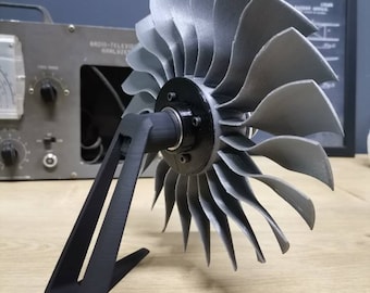 ジェットエンジン、ターボファンブレード、装飾、飛行機のモーター