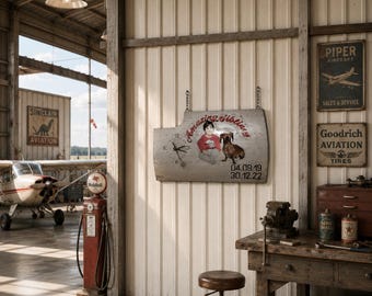 Personalized Aircraft Nose Art Panel