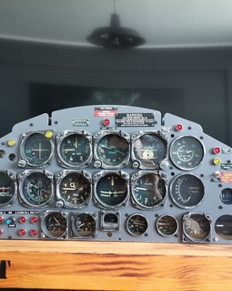 T33 Shooting Star Cockpit Panel | Aviation Decor | Aircraft Wall