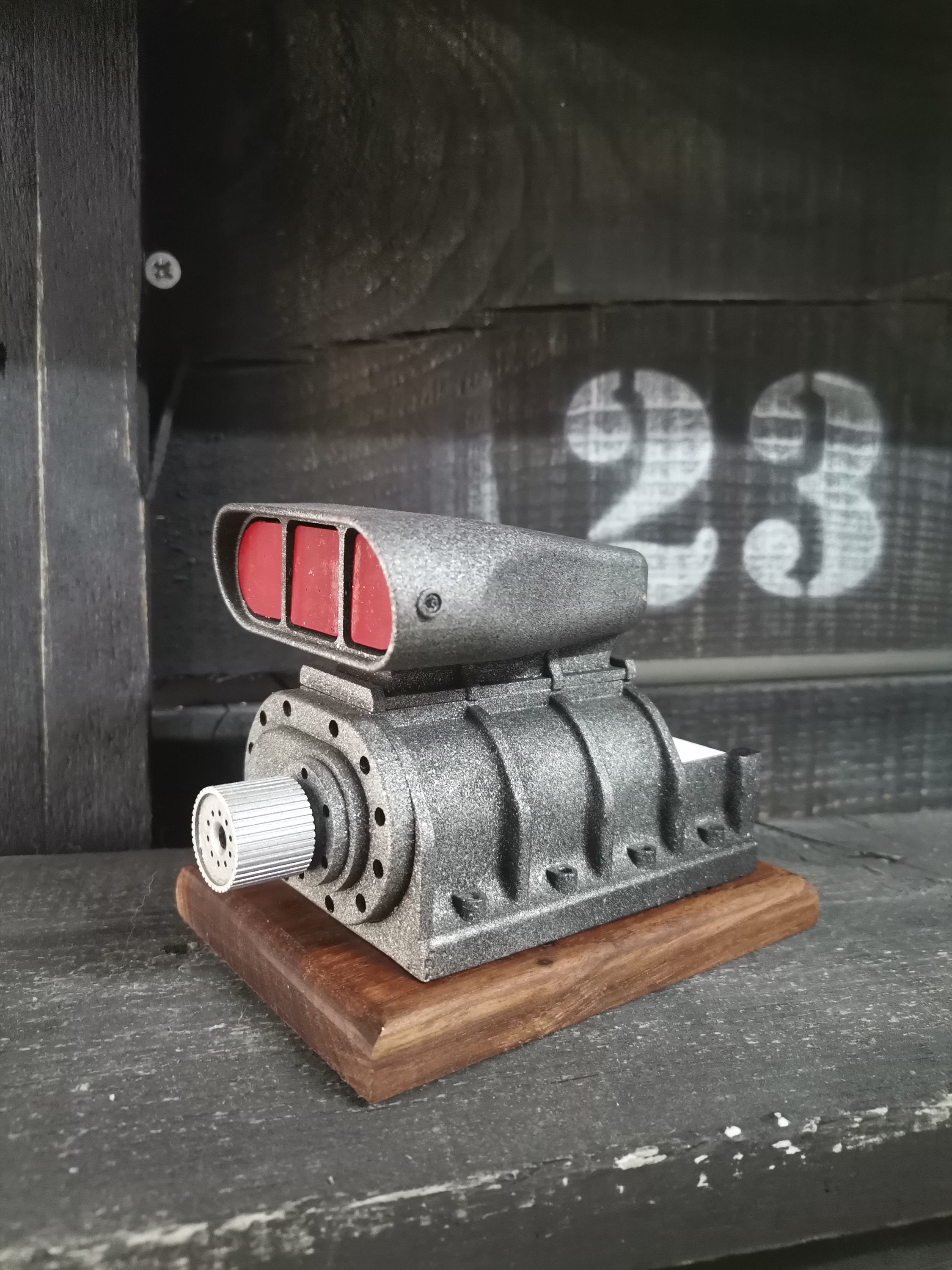 Wooden Stand Supercharger Note Paper Holder