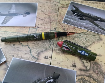 Personalized Handmade P-40 Aviator Rollerball Pen