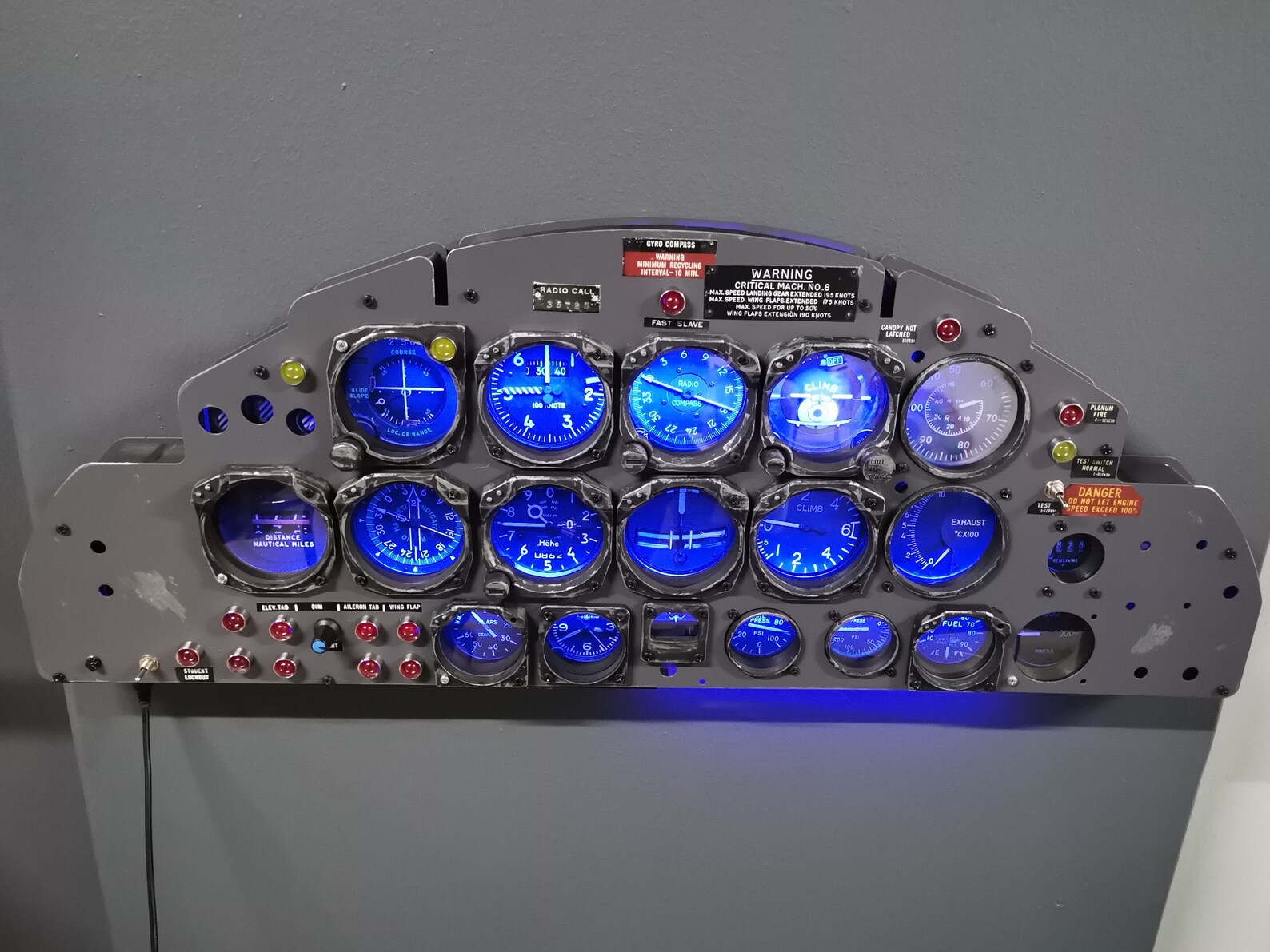 Aircraft Panel , Wall Aviation Decor, Aviation Gift, Wall Decor, Flight