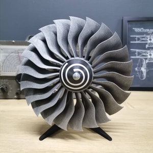 Jet engine, turbofan blade, decor, aeroplane motor