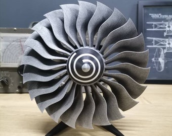 Jet engine, turbofan blade, decor, aeroplane motor