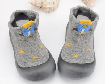 BCW-1 Unisex Soft & Comfortable Socks Shoes - Baby Shoes, Toddler Shoes - Non-Slip First Walkers, 6 to 36 Months