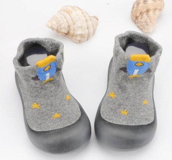 BCW-1 Unisex Soft & Comfortable Socks Shoes - Baby Shoes, Toddler Shoes - Non-Slip First Walkers, 6 to 36 Months