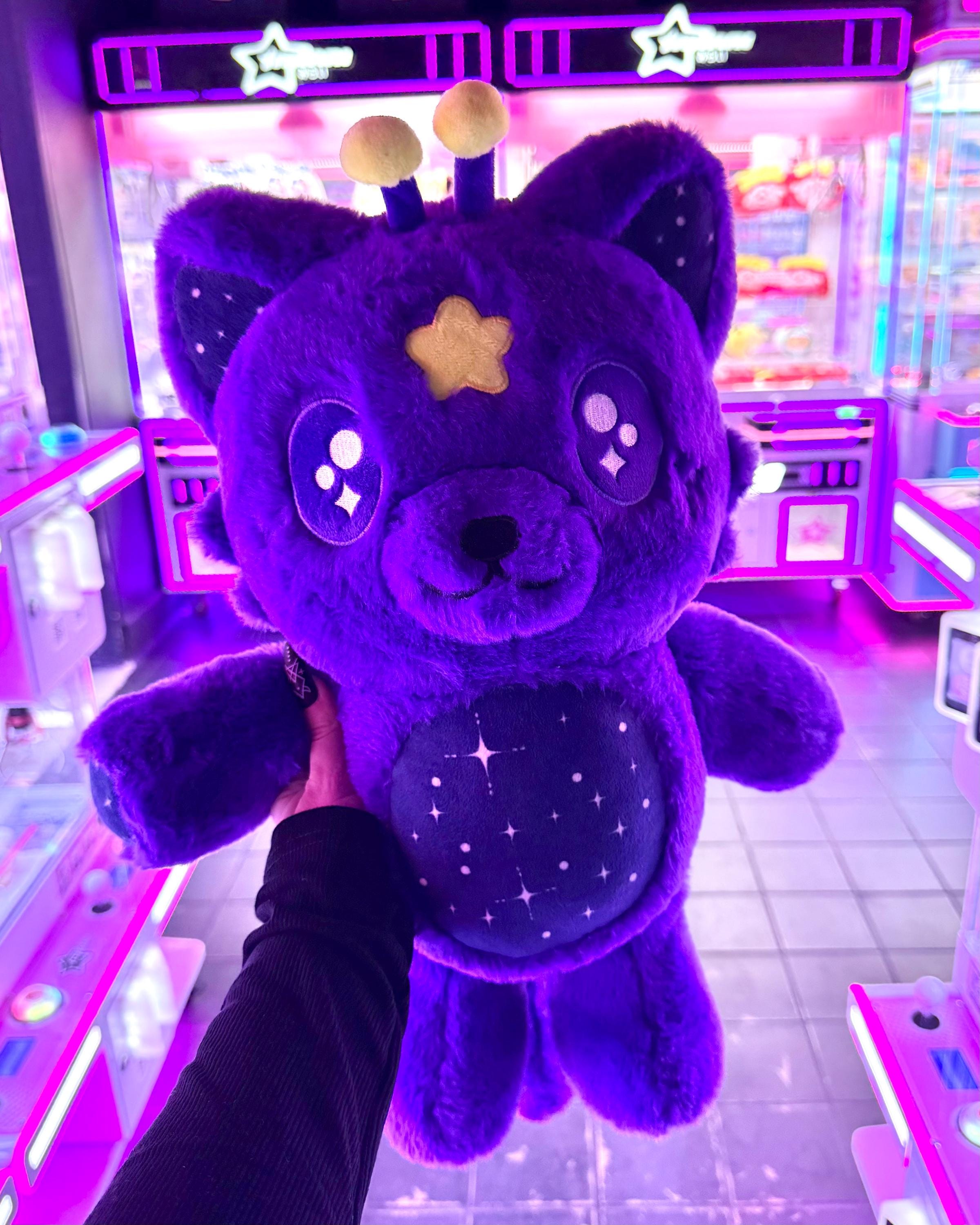 Purple Alien Cat Plush Soft Kawaii Space Plushie Kawaii Invaders ...