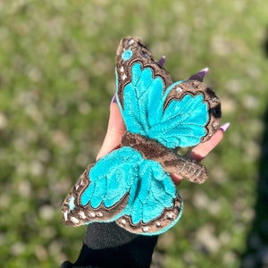 Handmade Embroidered Butterfly Plush Gift Luna moth custom plush