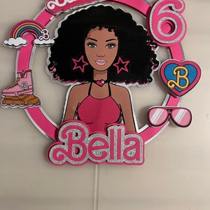 Black barbie outlet cake topper