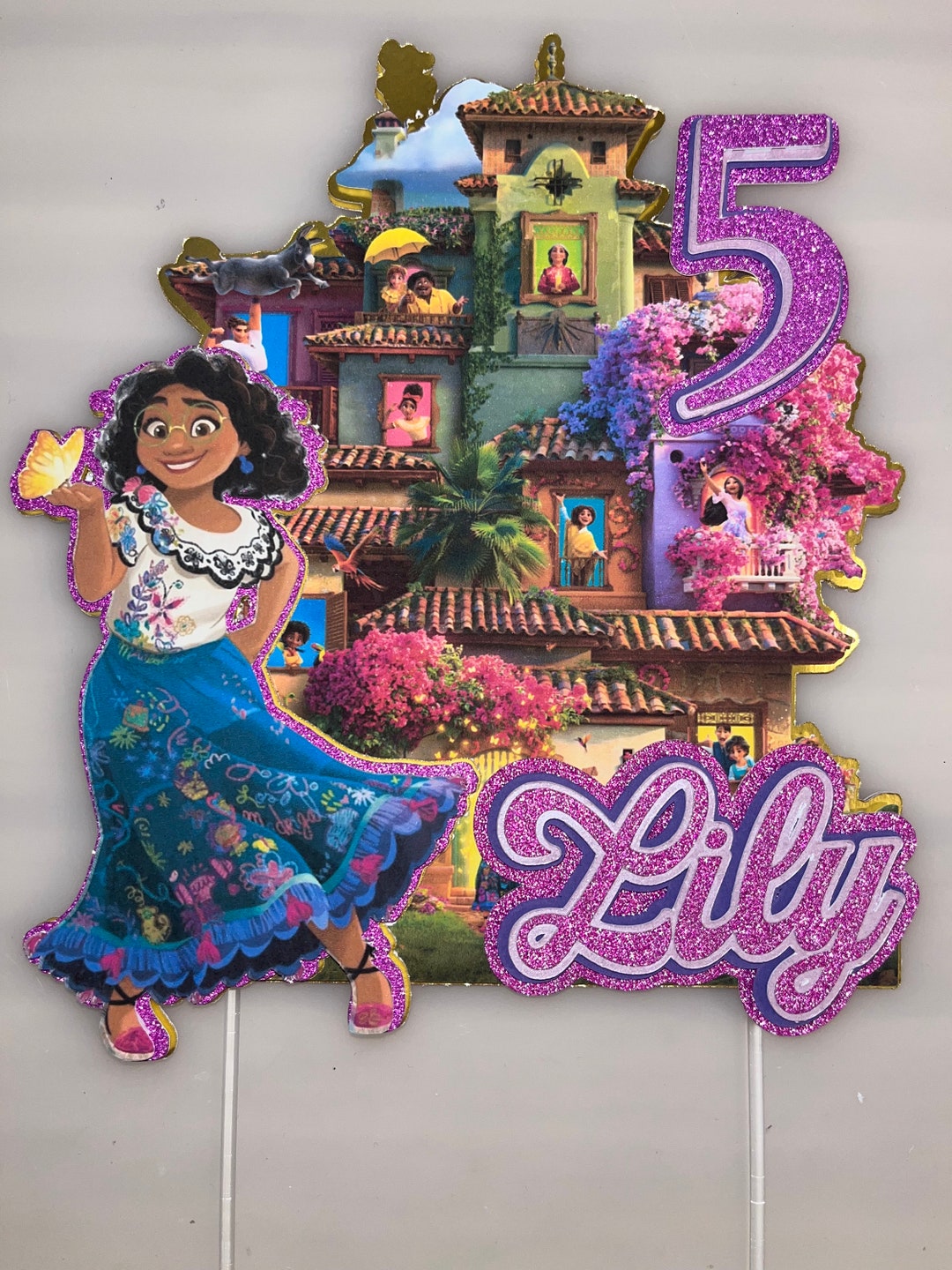 Personalised Encanto Birthday Cake Topper Personalise With Etsy