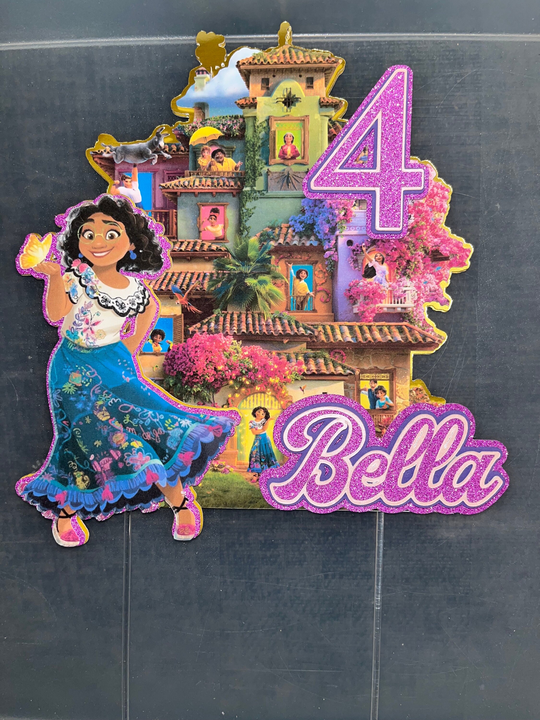 Personalised Encanto Birthday Cake Topper Personalise With Etsy