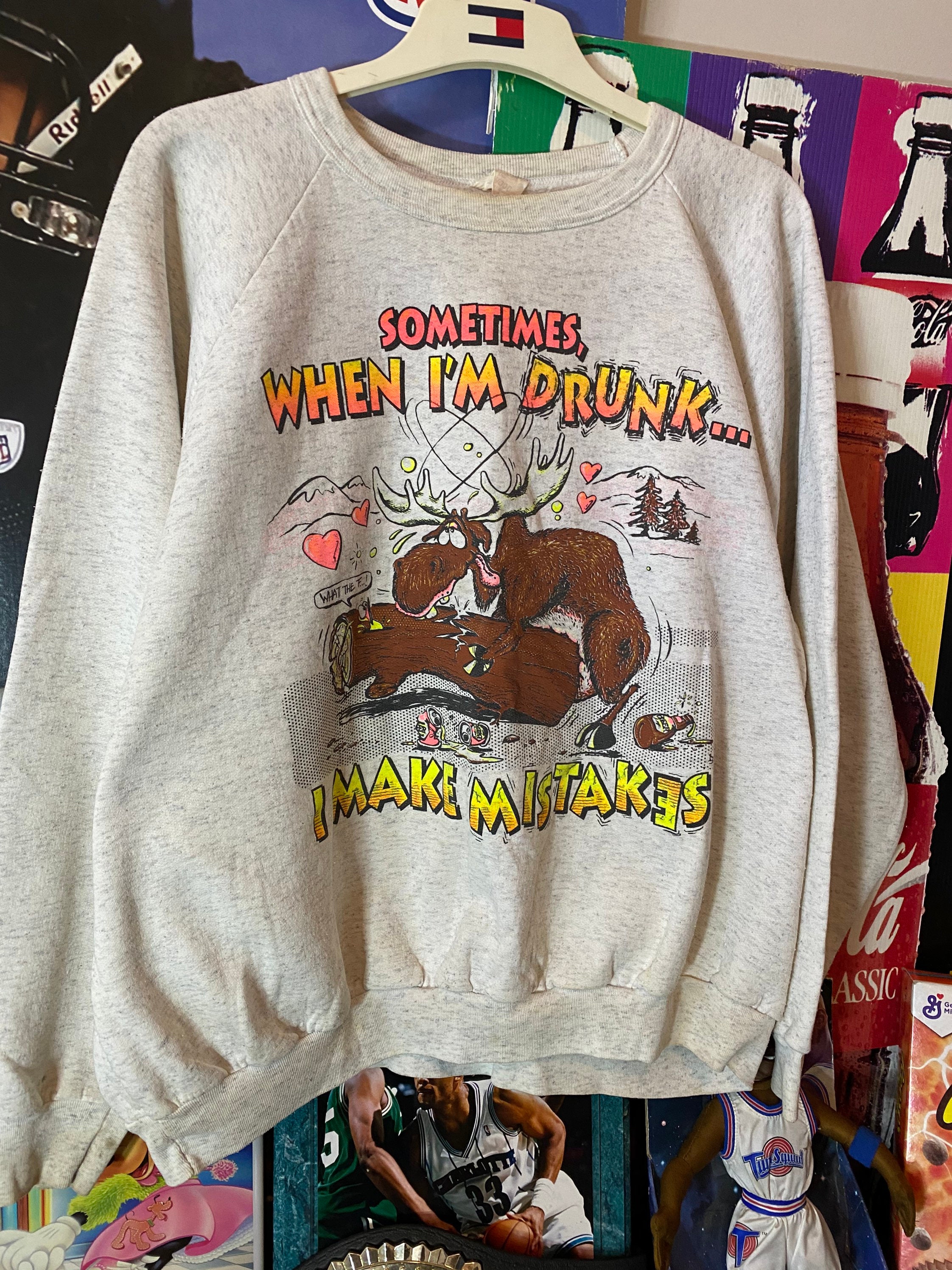 90s Moose Sweatshirt - Etsy