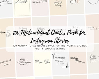 100 Colorful Pastel Instagram Motivational Quote Story Templates | Inspirational Quotes | Positive Quotes | Aesthetic Editable Canva Designs