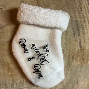 Baby socks announce pregnancy I personalized socks I pregnancy announcement I you are going to be a dad I baby 2024 image 5