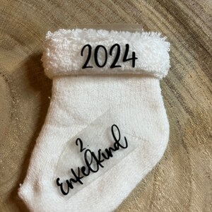 Baby socks announce pregnancy I personalized socks I pregnancy announcement I you are going to be a dad I baby 2024 image 6