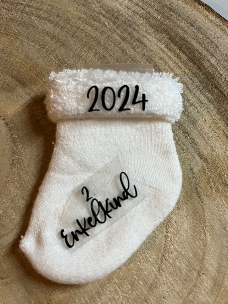 Baby socks announce pregnancy I personalized socks I pregnancy announcement I you are going to be a dad I baby 2024 image 6