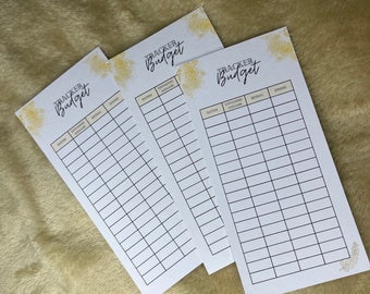 Budget sheet tracker A6| Budgeting envelope method | Digital Download | Cash stuffing | save | budget planner | Financial template | Saving method