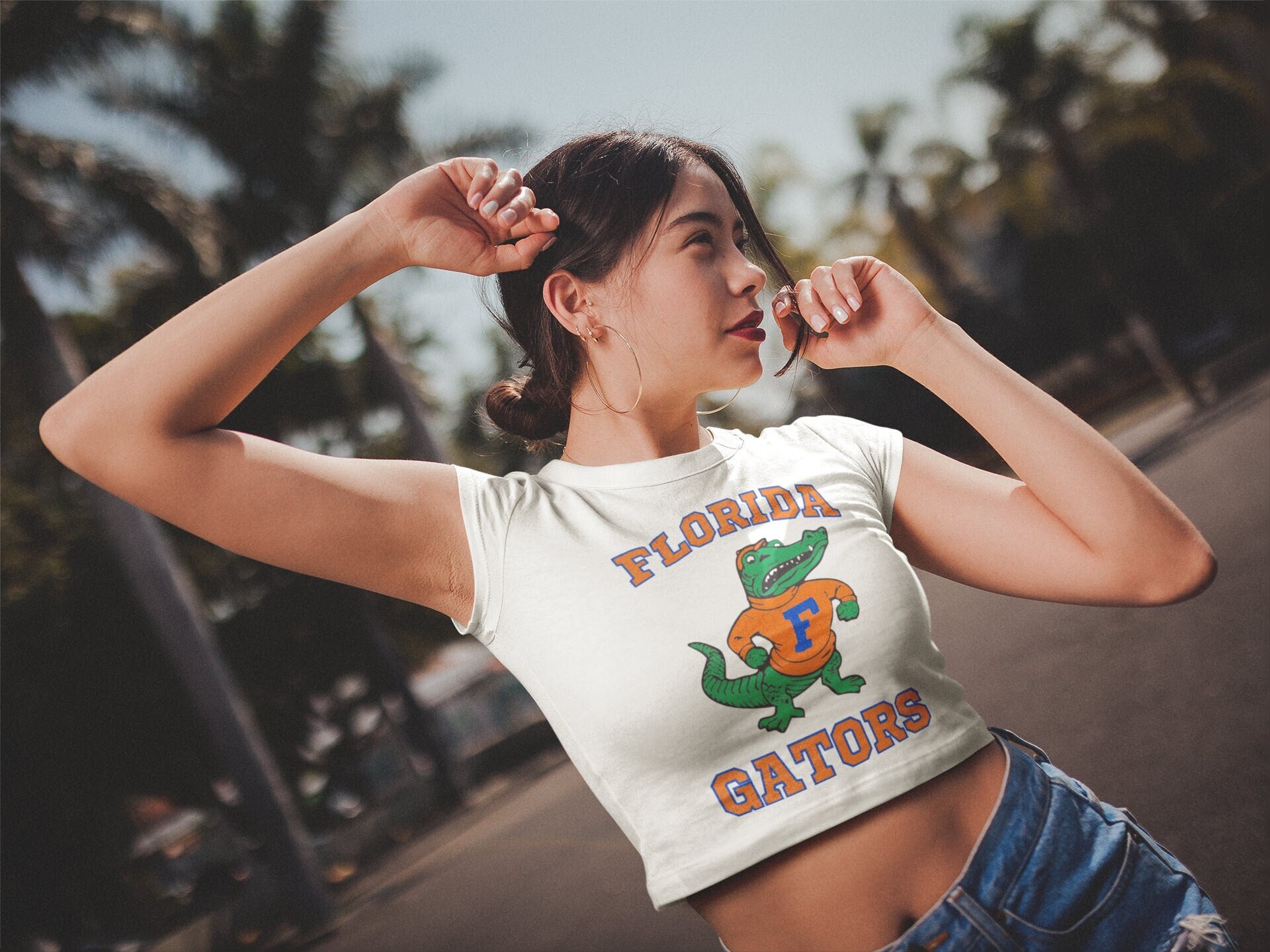 UF Crop Top Baby Tee University of Florida UF Gator Sweatshirt