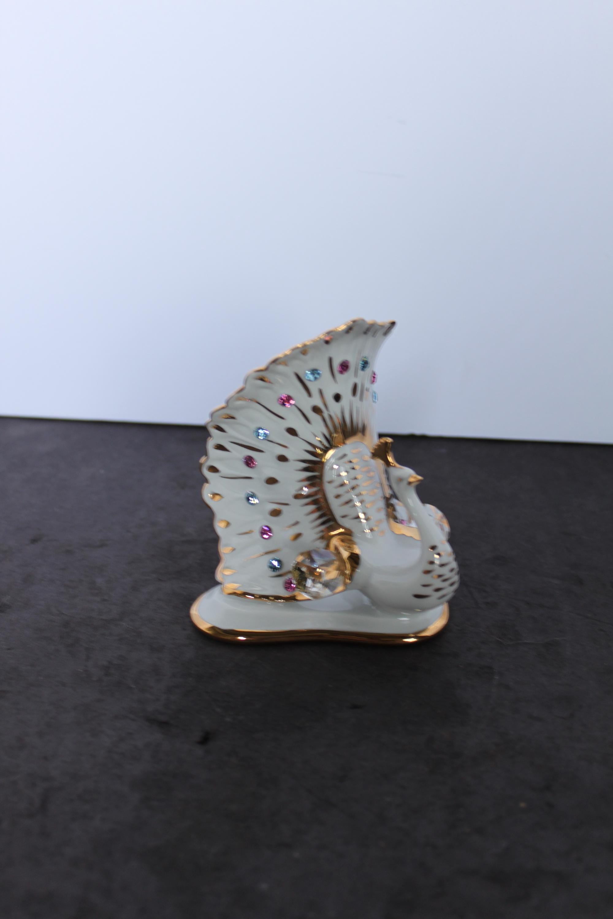 Peacock Crystal Figurine Swarovski - Etsy