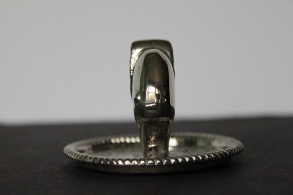 Silver Metal Elephant Ring Holder For Vintage Van… - image 4