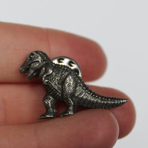 Vintage Tyrannosaurus Rex Pewter Pin. Danforth Pewter, 1987 Excellent Condition, Dinosaur Lover, Housewarming, Hostess, Collector Gift.