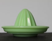 Jadeite Reamer For Vintage Kitchen Ware. Bougie, Glows In Black Light, Jeanette McKee, Gift For Collector, Mint Condition, Housewarming Gift