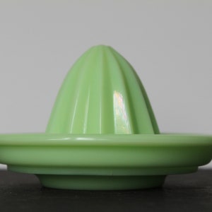 Jadeite Reamer For Vintage Kitchen Ware. Bougie, Glows In Black Light, Jeanette/McKee, Gift For Collector, Mint Condition, Housewarming Gift