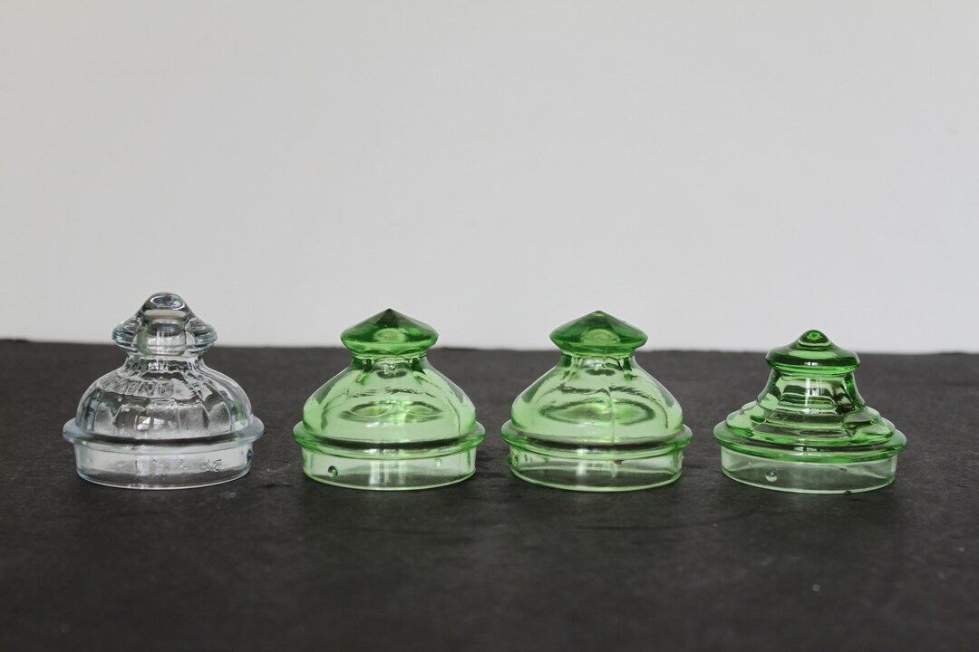 Vintage Glass Percolator Top Replacement. Choose 1, Green Depression