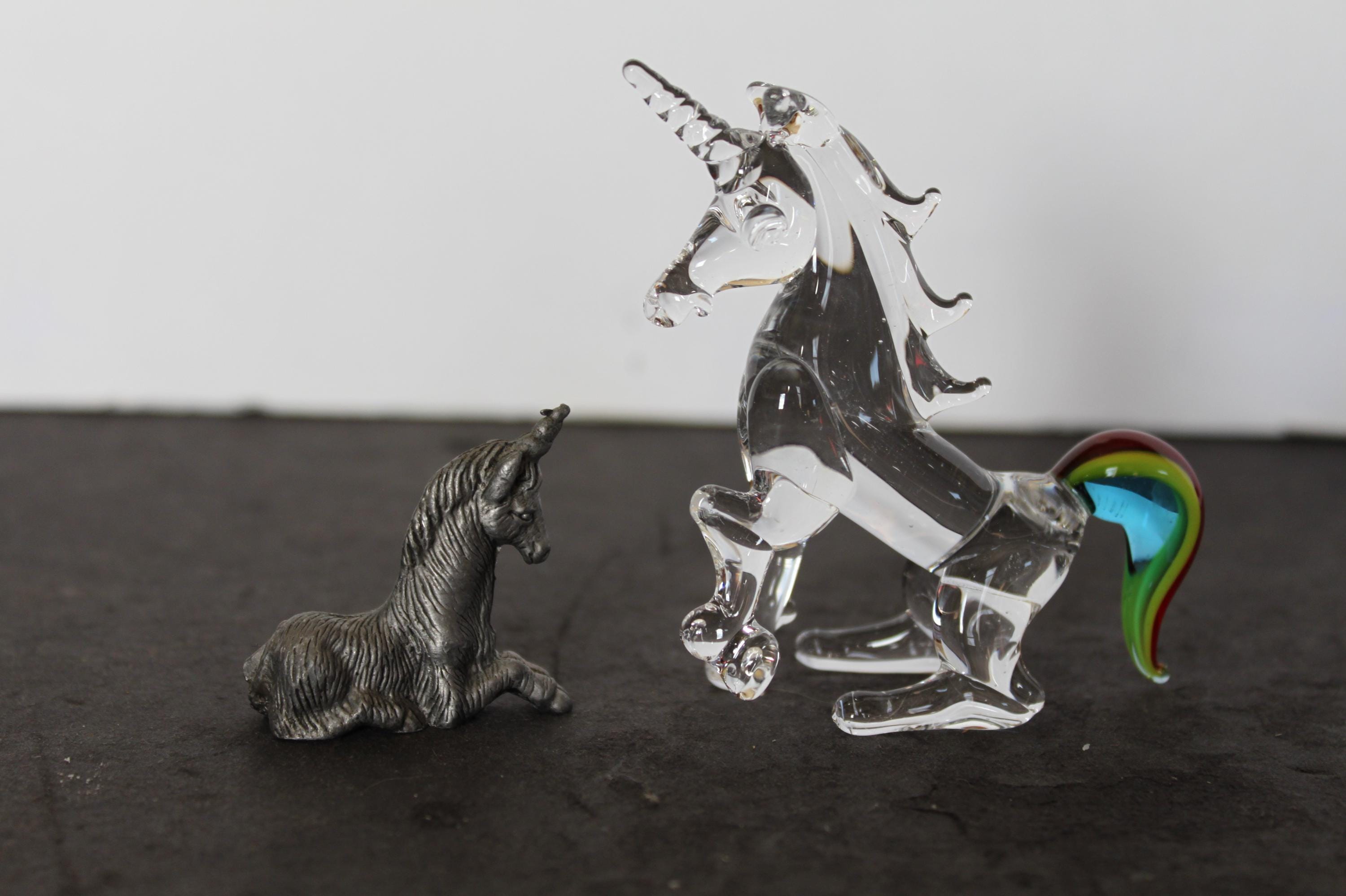 Vintage Stained Glass Unicorn - Etsy