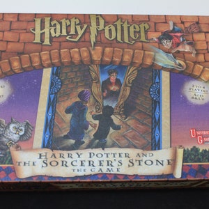 Harry Potter Board Game For Vintage Movie Memorabilia. Sorcerers Stone, 2000 University Game, Complete Set, Gift For Collector, Warner Bros.