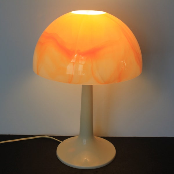 Vintage Atomic Mushroom Lamp. Gilbert Butterscotch, Eames Panton Era, 60s, 70s, Mid Century Modern, Grandmacore Mantel Decor, Cottagecore.