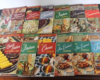 Vintage Culinary Arts Institute Cook Book. CHOOSE From 10 Titles, 1956 Paperback, Replacement Piece, Gift For Collector, Unique Chef Kitchen