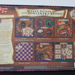 Harry Potter Board Game For Vintage Movie Memorabilia. Sorcerers Stone, 2000 University Game, Complete Set, Gift For Collector, Warner Bros. image 2