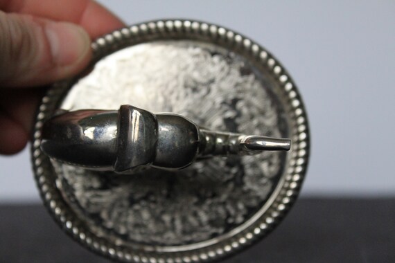 Silver Metal Elephant Ring Holder For Vintage Van… - image 5