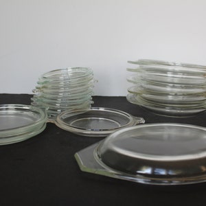 Vintage Pyrex Clear Glass Lids, CHOOSE 1, 943 C21, 14 470-C, 681-C-30, 680-C-16, 682-C 22, Replacement Piece, Casserole Lids, Grandmacore.