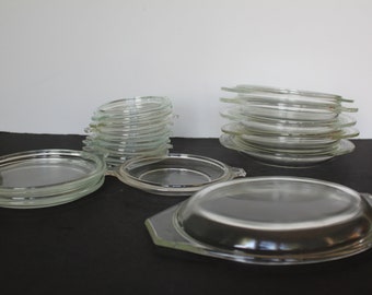 Vintage Pyrex Clear Glass Lids, CHOOSE 1, 943 C21, 14 470-C, 681-C-30, 680-C-16, 682-C 22, Replacement Piece, Casserole Lids, Grandmacore.