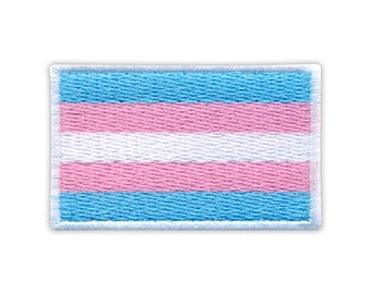 Transgender Pride Flag - embroidered patch / badge - Patchion Patches