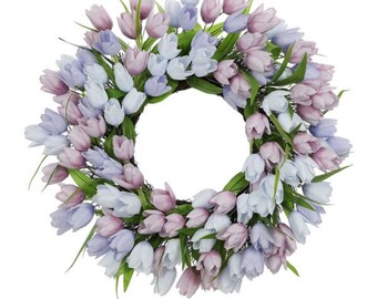 Tulip Wreath, Front Door Decor, Door Decor, Summer Wreath, Wreath Decor, Front Door Wreath,