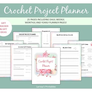 Crochet Project Journal Gráfico por RightDesign · Creative Fabrica