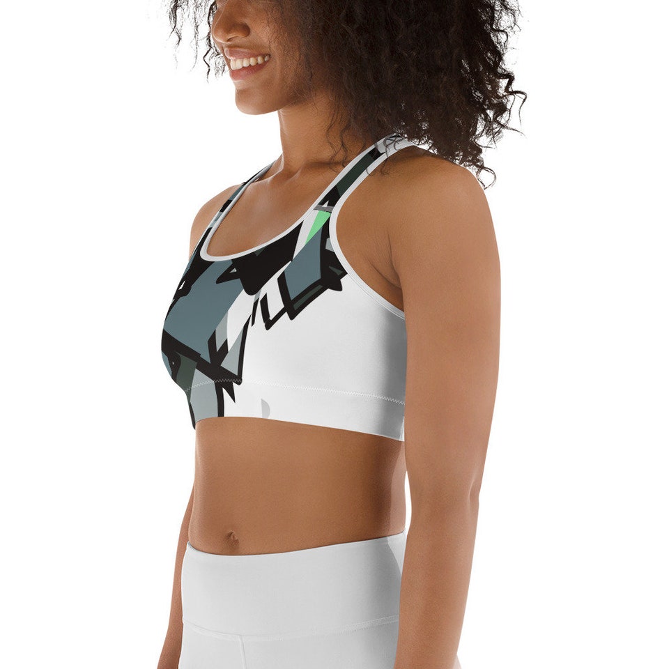 Sports bra by Rabb.Stuido  All-Over Print Sports Bra