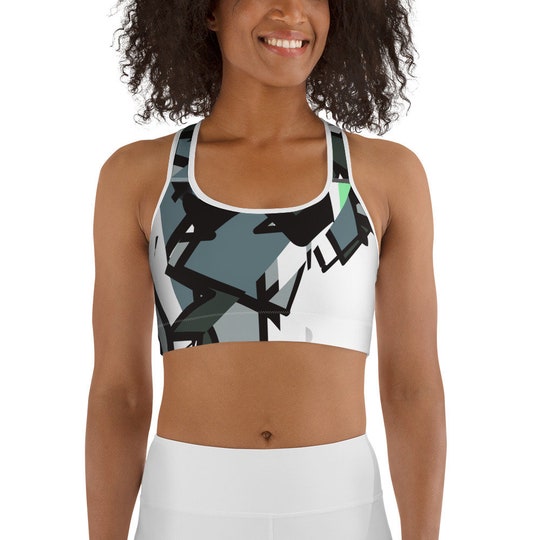 Sports bra by Rabb.Stuido  All-Over Print Sports Bra