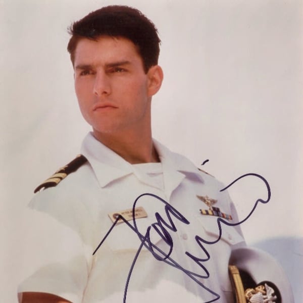 Tom Cruise Maverick HOT A few Good Men Autograph Reprint Photo LOOK Signed Autograph