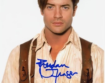 Brendan Fraser The Mummy Autograph Reprint  Photo LOOK Signed Autograph