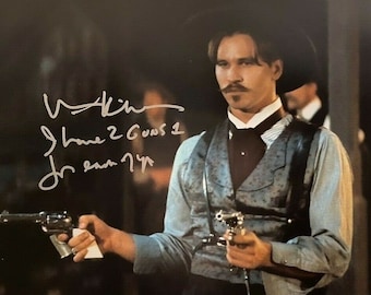 Val Kilmer Tombstone Autograph Reprint  Photo LOOK Signed Autograph