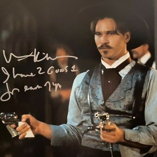 Val Kilmer Tombstone Autograph Reprint  Photo LOOK Signed Autograph