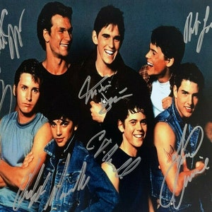 Outsiders Dillon Macchino Swayze Lowe Cruise Autograph Reprint Photo LOOK