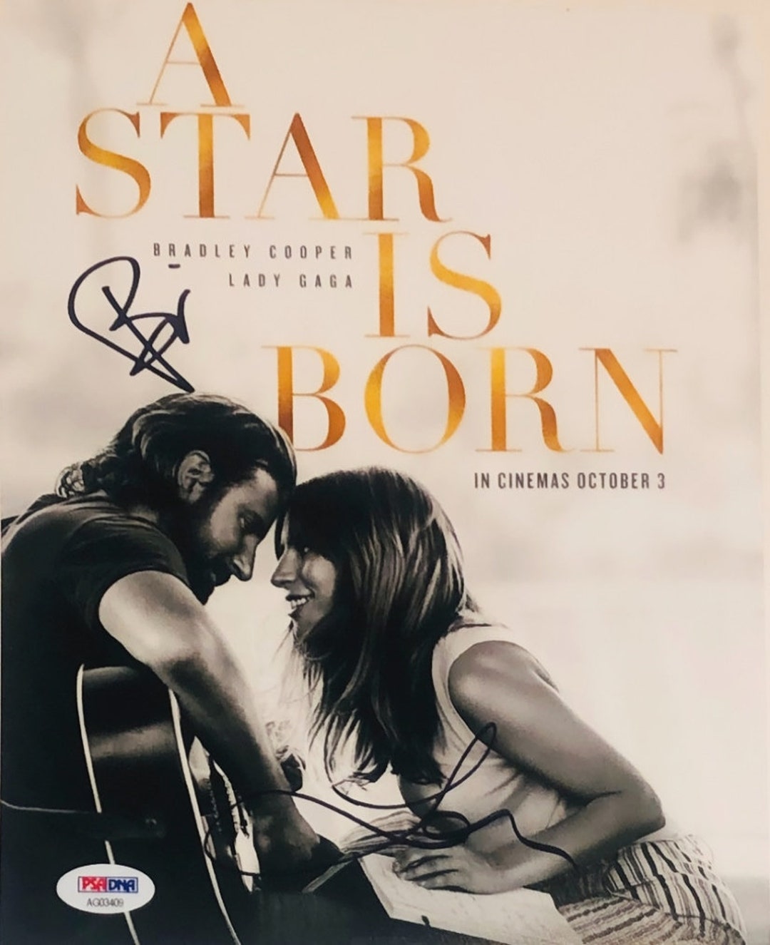 lady-gaga-bradley-cooper-a-star-is-born-autograph-reprint-photo