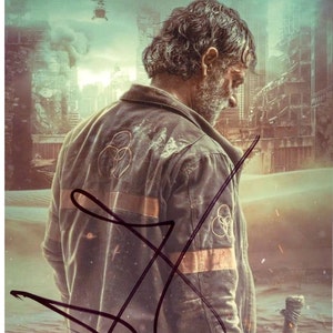 The Walking Dead Rick Grimes Andrew Lincoln  Autograph Reprint Photo LOOK Signed Autograph